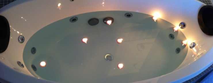 Premium Spa with floating candles